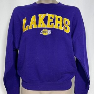 Los Angeles Lakers NBA Basketball Liv Casual Purple Sweatshirt Women's MEDIUM